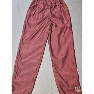 Red Oak Pants Mens Medium Maroon Texas A&M Aggies Pant Activewear Track Athletic